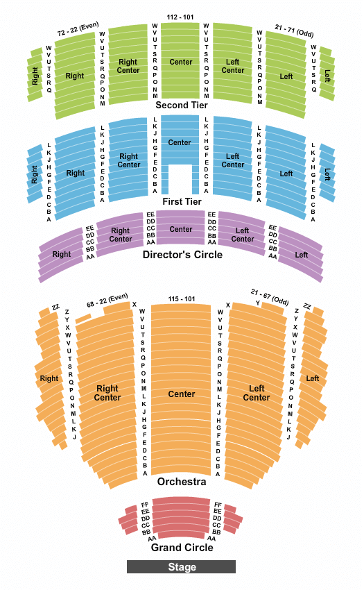Benedum Center The Nutcracker Seating Chart